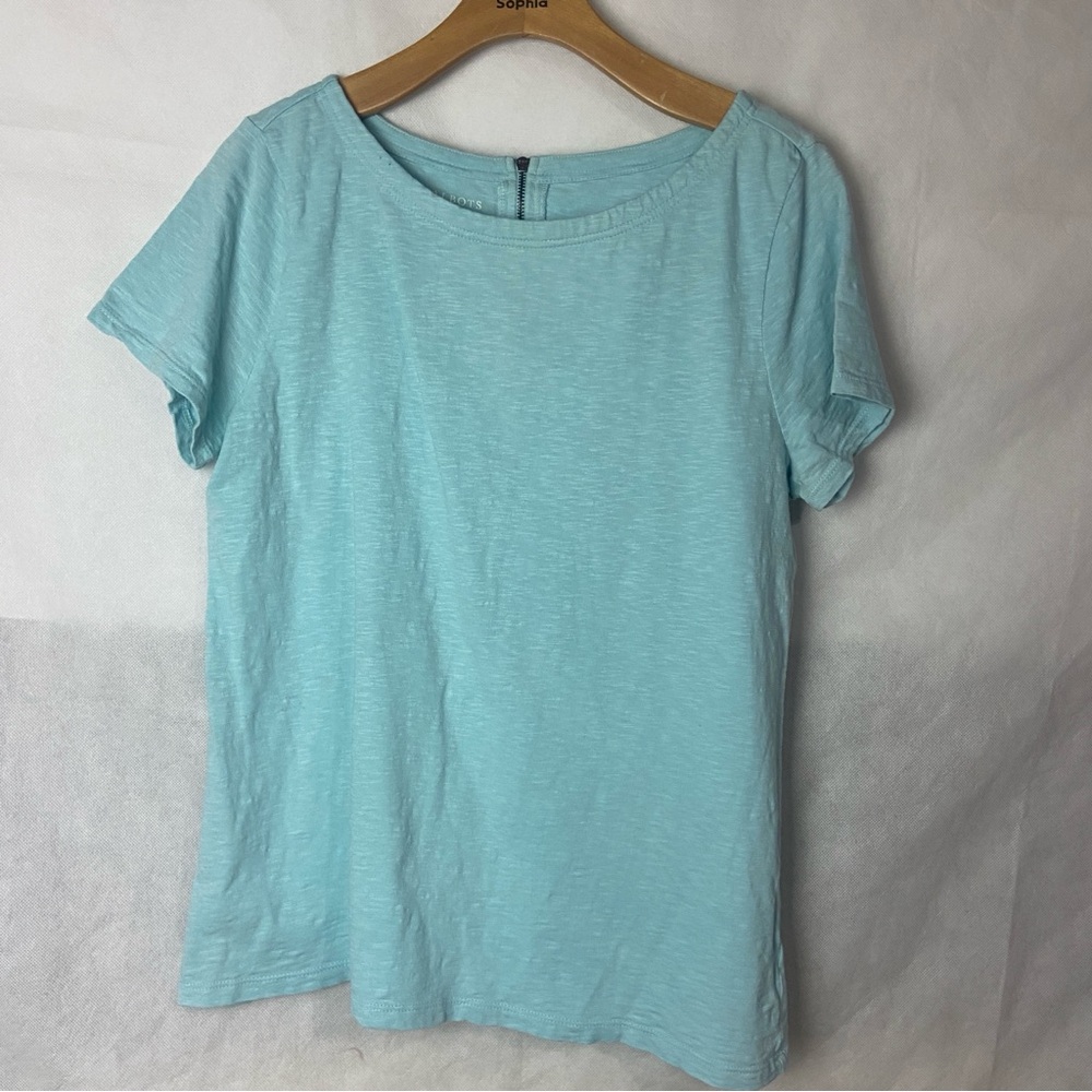 Talbots Cotton Light Blue Women's Blouse